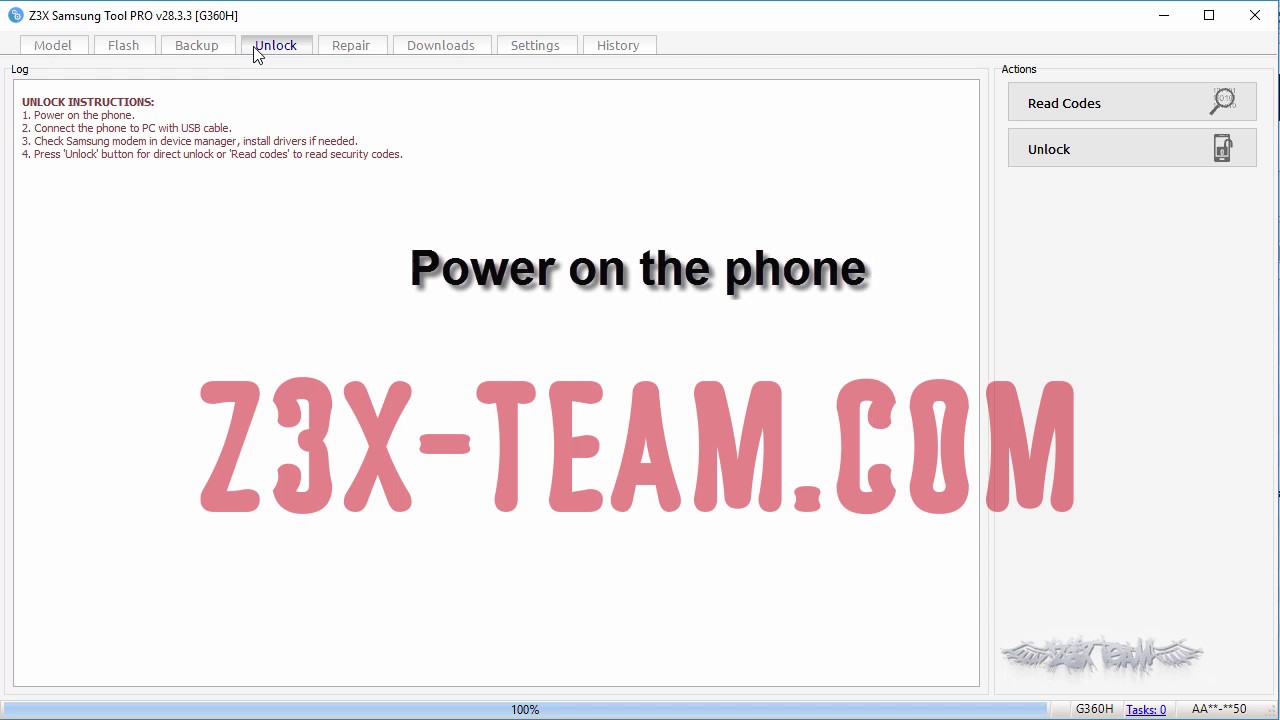 SM G360H read codes - YouTube