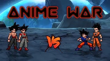 Evil Goku TP & Goku 1000 yr old VS Goku TP & Gohan TP in Jump Force Mugen 😱