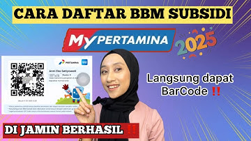 CARA DAFTAR MY PERTAMINA DAPAT BARCODE  2025 | CARA DAFTAR MY PERTAMINA DARI AWAL SAMPAI AKHIR
