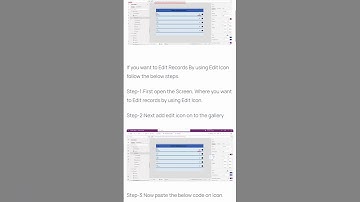 How To Edit Records By Using Edit Icon In Canvas App.