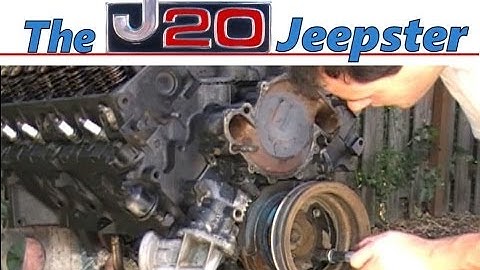 Jeepster inspecting the timing chain and rebuilding oil pump on an AMC 360