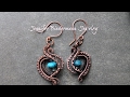 Super easy and fast wire weave earrings tutorial