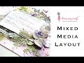 Mixed Media Layout feat  Pink Smoke Collection | Layout Tutorial