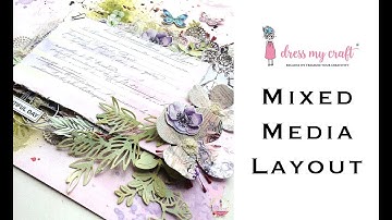 Mixed Media Layout feat  Pink Smoke Collection | Layout Tutorial