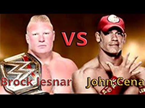 Game Fight Wwe Brock Lesnar Vs John Cena Hindi Youtube