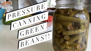 PRESSURE CANNING GREEN BEANS