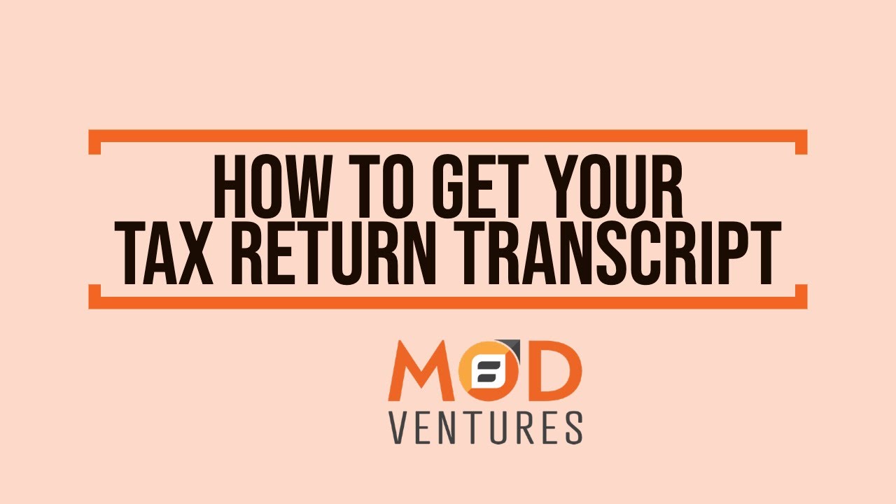 how-to-get-your-tax-return-transcript-youtube