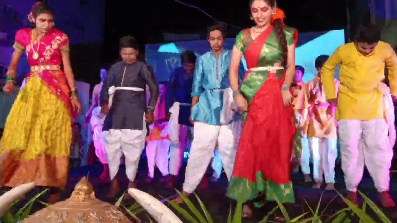 ethara jenda dance performance by sri sai sarvani school students