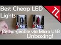 Best Cheap Rechargeable LED Bike Lights: Unboxing!