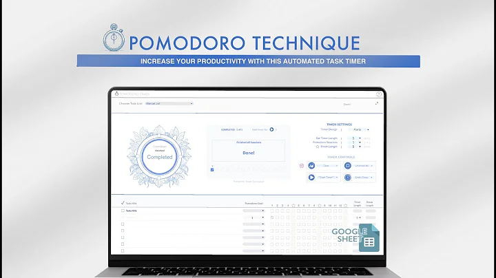 Master Your Time: Pomodoro Technique & Task Doer - A Spreadsheet Tutorial