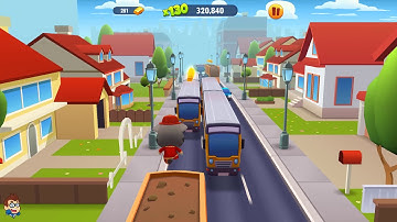 Talking Tom Gold Run Android New Gameplay - Catch the Raccoon - Part 141