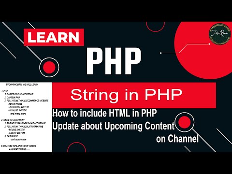 PHP String in Hindi / Urdu | How to include HTML in PHP | PHP Tutorial - 5