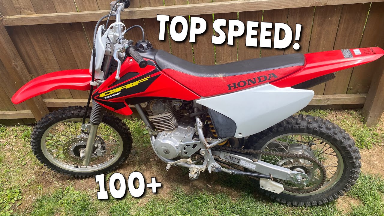 Crf150f top speed YouTube