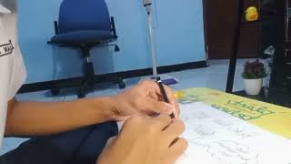 Cara membuat poster yang berjudul Buku adalah jendela dunia