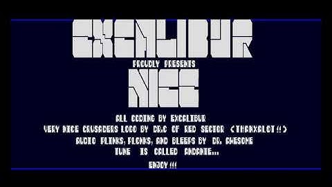 Crusaders   Nice Overlord HYPERSPIN AMIGA INTRO CRACKTRO DEMO COMMODORE NOT MINE VIDEOS