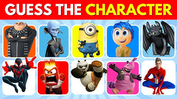 Guess the Character in 3 Seconds | Inside Out 2, Despicable me 4, Minions, Spider-Man
