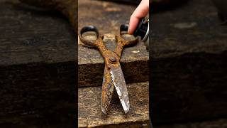 Old Rusty Scissors Restoration | Satisfying Rust Removal ✂️ #shorts