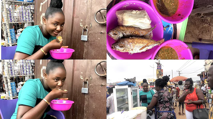 EATING THE BEST REVIEWED GA KENKEY AND FISH IN KUMASI || EXPLORING POPULAR GHANAIAN STREET FOODS