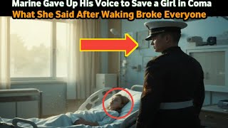 “Marine Gave Up His Voice to Save a Girl in Coma — What She Said After Waking Broke Everyone”