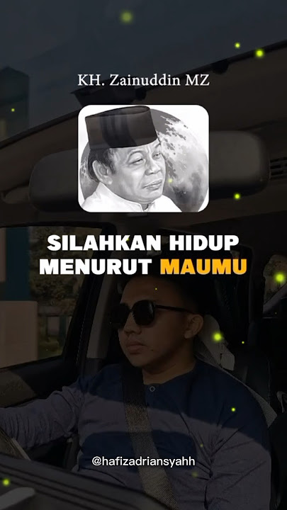 Silahkan Hidup Menurut Maumu || Nasihat KH. Zainuddin MZ #ustadz #zainuddinmz