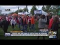 Fans takeover lawn in Glendale for tailgating