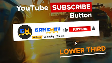 YouTube Subscribe button #2 Lower Third Animation