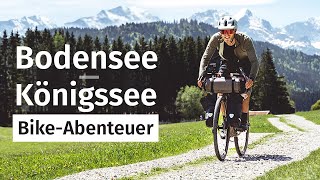 Gravel-Bike Abenteuer (355 km) Bodensee - Königssee (Etappe 1) Bikepacking in Bayern