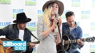 Video thumbnail of "Miley Cyrus Performs Acoustic Version of 'Malibu,' Reveals Meaning Behind Single | Billboard News"