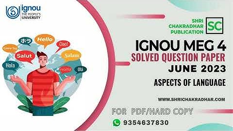 IGNOU MEG 4 Solved Question paper (June 2023) | MEG-004 | MA | IGNOU Previous year Question paper