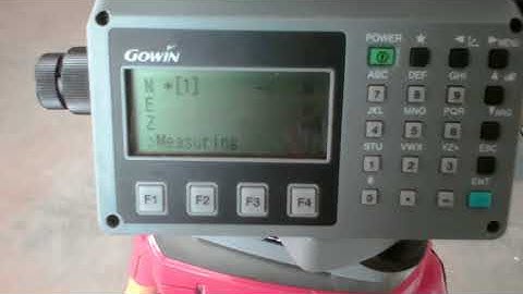 Area calculation using total station