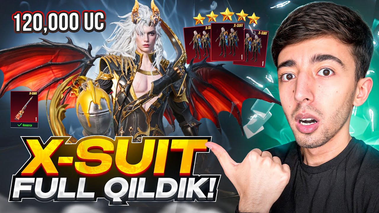 😱120,000 UC YANGI KOSTYUM-X va AWM FULL QILAMIZ 🥵 PUBG MOBILE!!!
