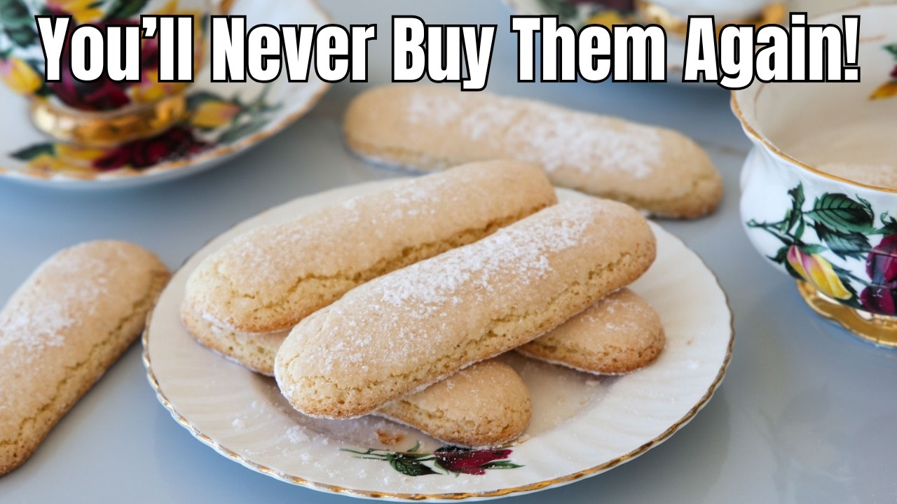 Homemade Ladyfingers Recipe | How to Make  Italian Savoiardi
