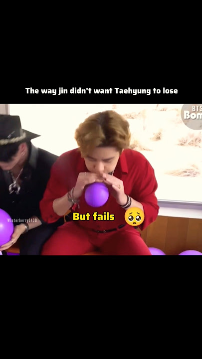 Taejin: The way Jin didn't want Taehyung to lose #taejin #bts #viral #viralshorts #jin #Taehyung