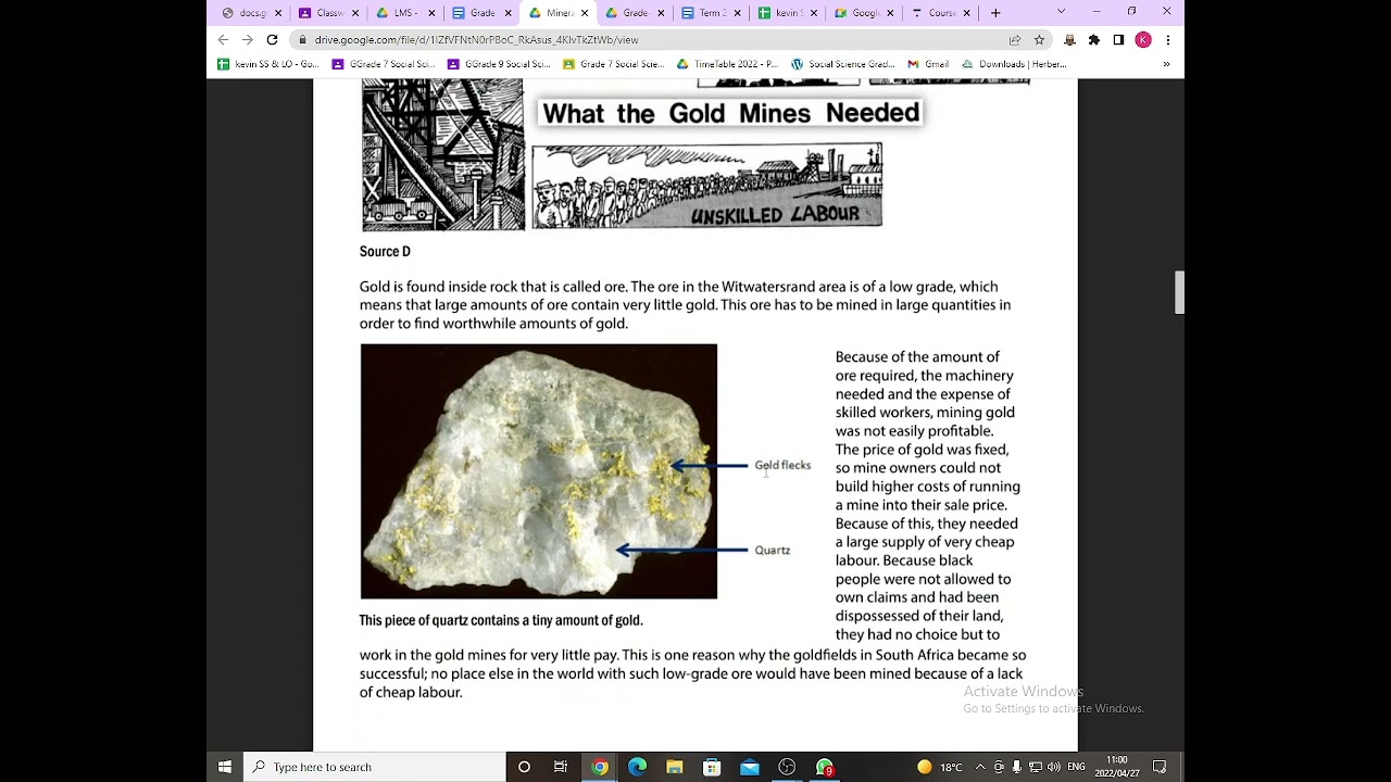 Deep level Gold mining