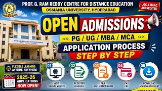 Osmania University open UG/PG/MBA/MCA full application process step by step #distanceeducation  screenshot 3