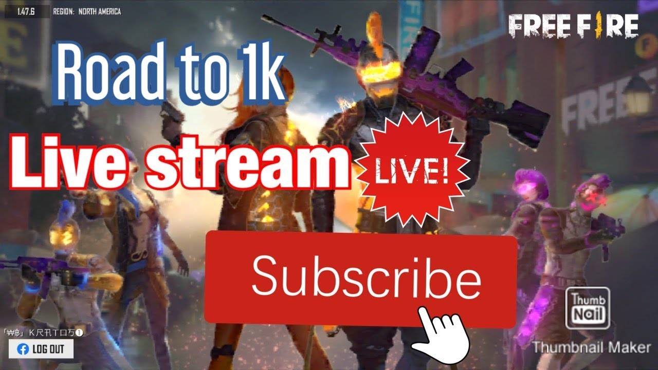 pic Live Stream Free Fire Thumbnail For Youtube youtube