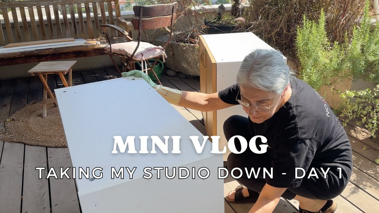 Taking Down my studio - Day 1 - VLOG - YouTube