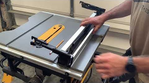Dewalt Table Saw How to Store the Fence P2