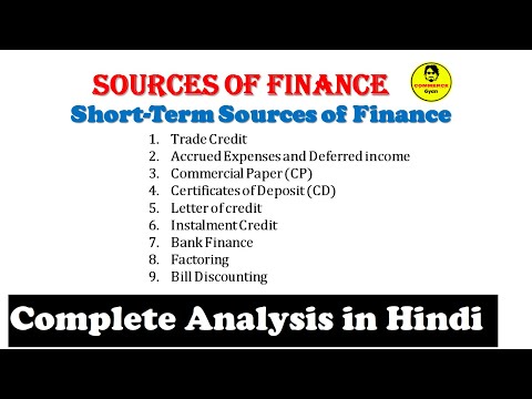 Short-Term Sources of Finance | Short-Term Finance & Types  | BBA | B.COM | M.COM | MBA