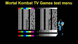 Mortal Kombat TV Games test menu screenshot 5