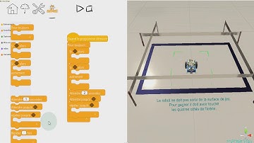 Présentation des fonctions et des blocs de Miranda : Application permettant la simulation de robots