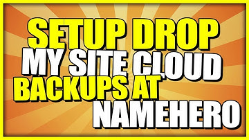 How To Setup Drop My Site Cloud Backups At Name Hero