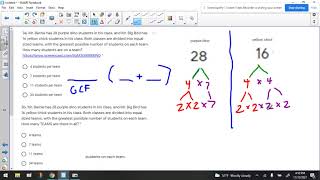 GCF and Distributive Property Problem Solving 3a and 3b