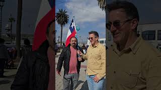 Entrevistas en el desfile del 21 de mayo
