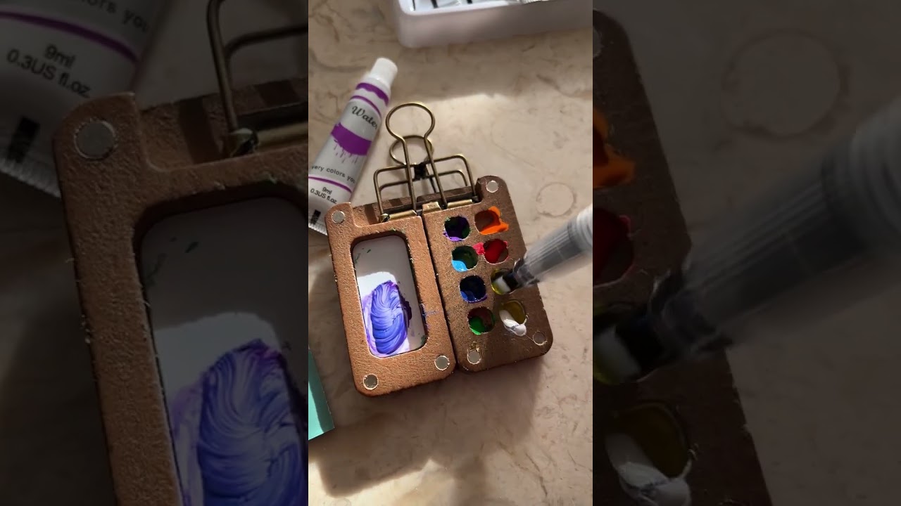 “Playing with a Tiny Watercolor Kit (Just for Fun)”