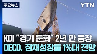 KDI &quot;경기 둔화&quot; 2년 만에 등장...OECD도 잠재성장률 1%대 전망 / YTN