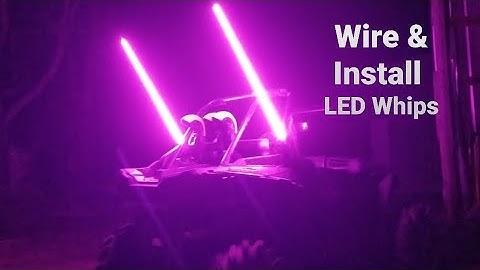 How to Install LED Antenna Whips on a 2020 Polaris RZR 1000
