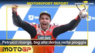 Report MotoGP: Petrucci risorge, big alla deriva nella pioggia