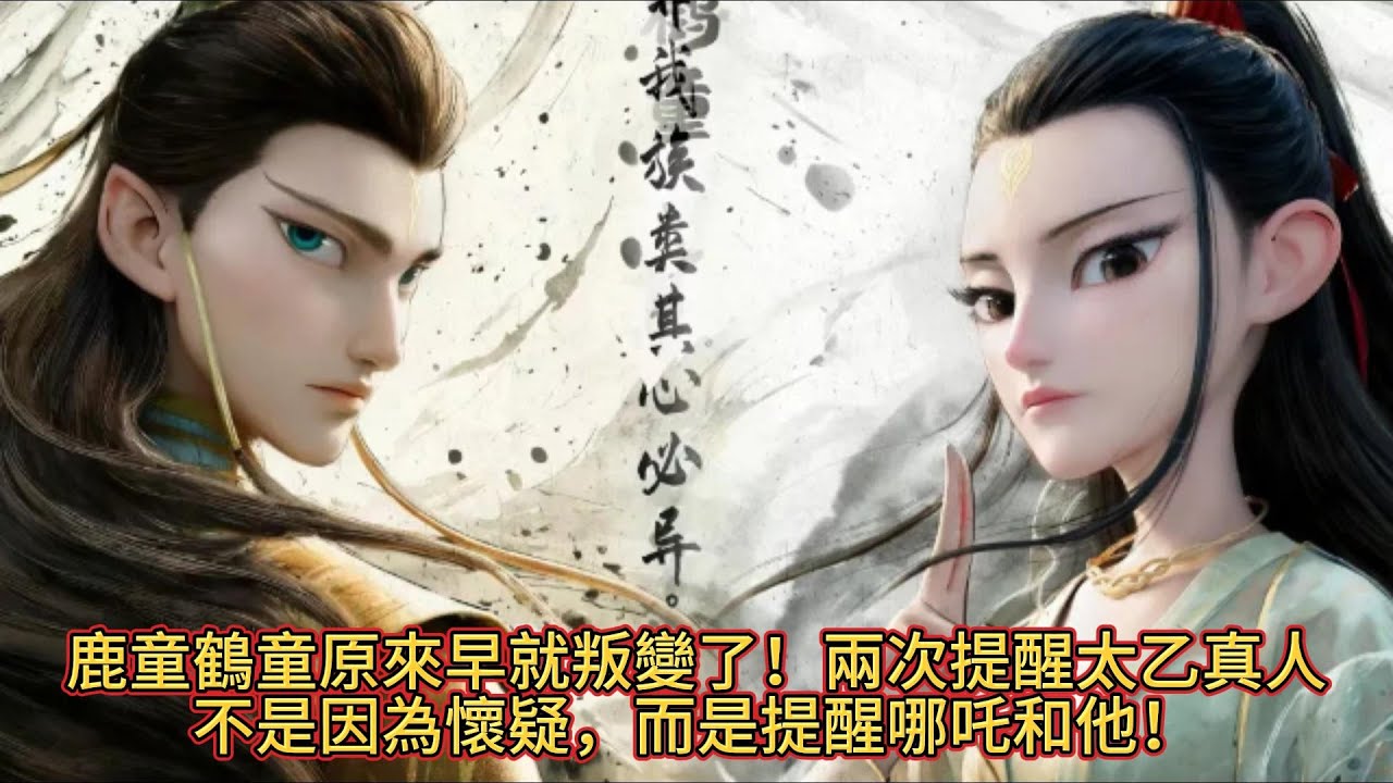 《哪吒2》鹿童鶴童原來早就叛變了!兩次提醒太乙真人,不是因為懷疑,而是提醒哪吒和他!#国漫 #国漫推荐 #電影 #動漫 #哪吒之魔童闹海 ...