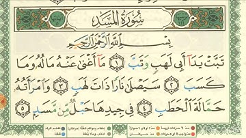 الفديو 5/ قراءة سورة المسد واستخراج أحكام/ شرح حكم الادغام تجويد مبسط